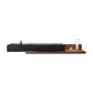 Scandinavian TV Media Console Wood Stand Console for Living Room 79"L x 16.5"W x 11"H Walnut+Black Clearhalo 'furn' 'furn_tv_stands_entertainment_centers' 'Furniture' 'Living Room Furniture' 'TV Stands & Entertainment Centers' 'TV Stands & Media Storage Furniture' 'tv_stands_entertainment_centers' 6788614