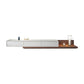 Scandinavian TV Media Console Wood Stand Console for Living Room 79"L x 16.5"W x 11"H Walnut White Clearhalo 'furn' 'furn_tv_stands_entertainment_centers' 'Furniture' 'Living Room Furniture' 'TV Stands & Entertainment Centers' 'TV Stands & Media Storage Furniture' 'tv_stands_entertainment_centers' 6788615