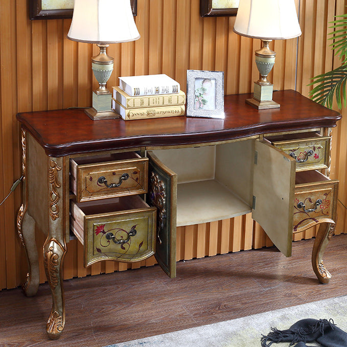Victoria Wooden Accent Table Free Form Console Sofa Table for Hall Clearhalo 'Console Tables' 'console_tables' 'Entry & Mudroom Furniture' 'furn' 'furn_console_tables' 'Furniture' 6788739