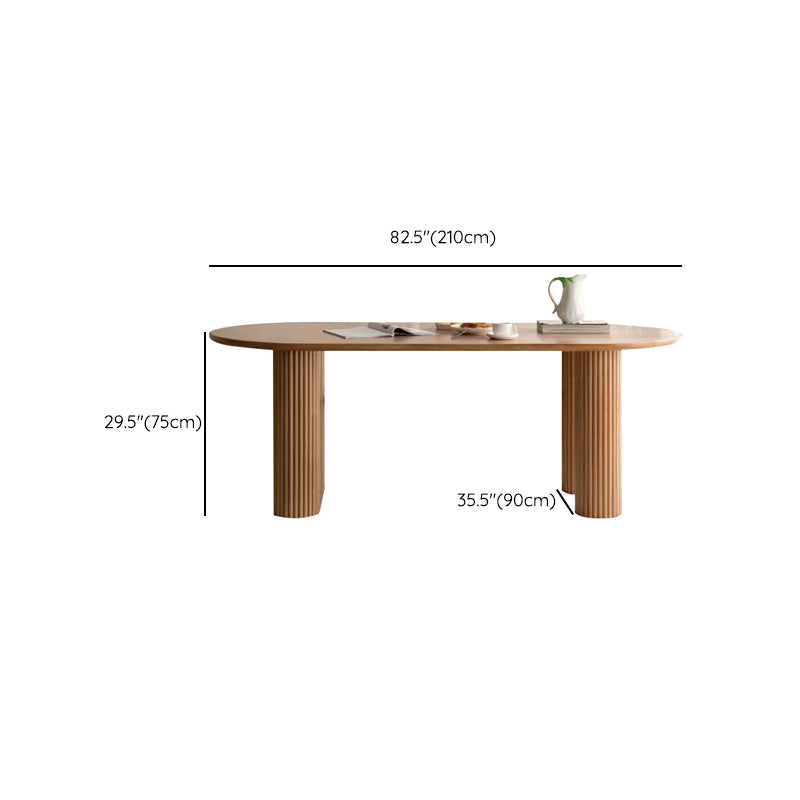 Moderner massiver Holz Office Desk Oval Task Schreibtisch mit 4-Legs für Zuhause