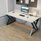 23.62 "W Moderne Office Desk Antique Finish Computer Desk met metalen benen