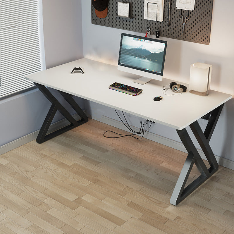 23.62 "W Moderne Office Desk Antique Finish Computer Desk met metalen benen