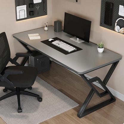 23.62 "W Moderne Office Desk Antique Finish Computer Desk met metalen benen