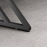 Stone Rectangular Gaming Desk 29.53-inch Tall Computer Desk with Iron Legs Clearhalo 'furn' 'furn_office_desk' 'Furniture' 'Office Desks' 'Office Furniture' 'office_desk' 6789022