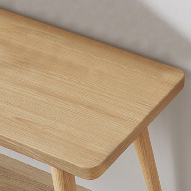 Scrivania di scrittura in legno massiccio 29,53 "scrivania naturale alta con base di Parsons