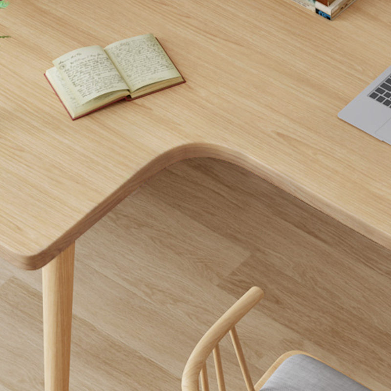 Scrivania di scrittura in legno massiccio 29,53 "scrivania naturale alta con base di Parsons