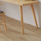 Scrivania di scrittura in legno massiccio 29,53 "scrivania naturale alta con base di Parsons