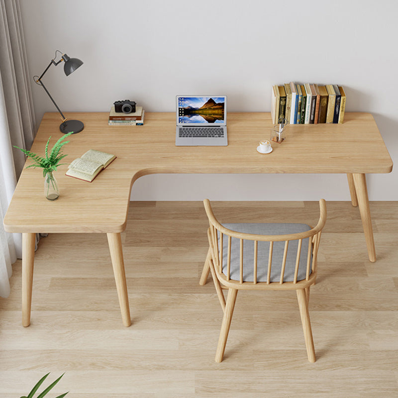 Scrivania di scrittura in legno massiccio 29,53 "scrivania naturale alta con base di Parsons