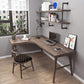 Industrial L-Shape Office Desk Solid Wooden Writing Desk for Office 55.1"L x 31.5"W x 29.5"H Left Hand Return Clearhalo 'furn' 'furn_office_desk' 'Furniture' 'Office Desks' 'Office Furniture' 'office_desk' 6789228