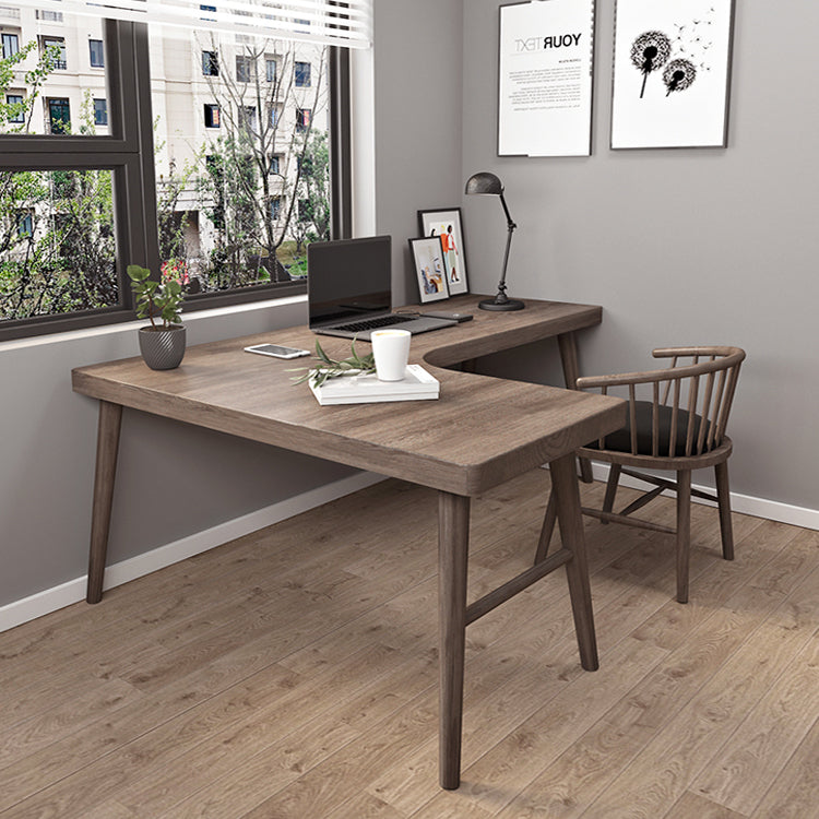 Industrial L-Shape Office Desk Solid Wooden Writing Desk for Office Clearhalo 'furn' 'furn_office_desk' 'Furniture' 'Office Desks' 'Office Furniture' 'office_desk' 6789236