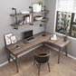 Industrial L-Shape Office Desk Solid Wooden Writing Desk for Office Clearhalo 'furn' 'furn_office_desk' 'Furniture' 'Office Desks' 'Office Furniture' 'office_desk' 6789239