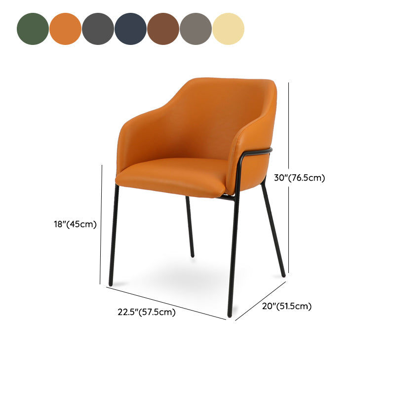 Metal Legs Parsons Chair Contemporary Style Indoor-Outdoor Chair