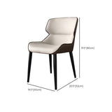 Estilo contemporáneo 1/3/4/6/7/8 Piezas Sillas de comedor Muebles de piedra rectangulares en gris