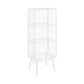 Metal Closed Back Standard Bookshelf Modern Shelves Included Bookcase