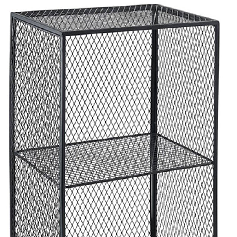 Metal Closed Back Standard Bookshelf Modern Shelves Included Bookcase