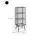 Metal Closed Back Standard Bookshelf Modern Shelves Included Bookcase
