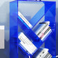 Open Back Standard Bookshelf Acrylic Bookcase with Rectangular Shelves