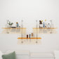 Closed Back Wall Mounted Bookshelf Modern Style Acrylic Bookcase