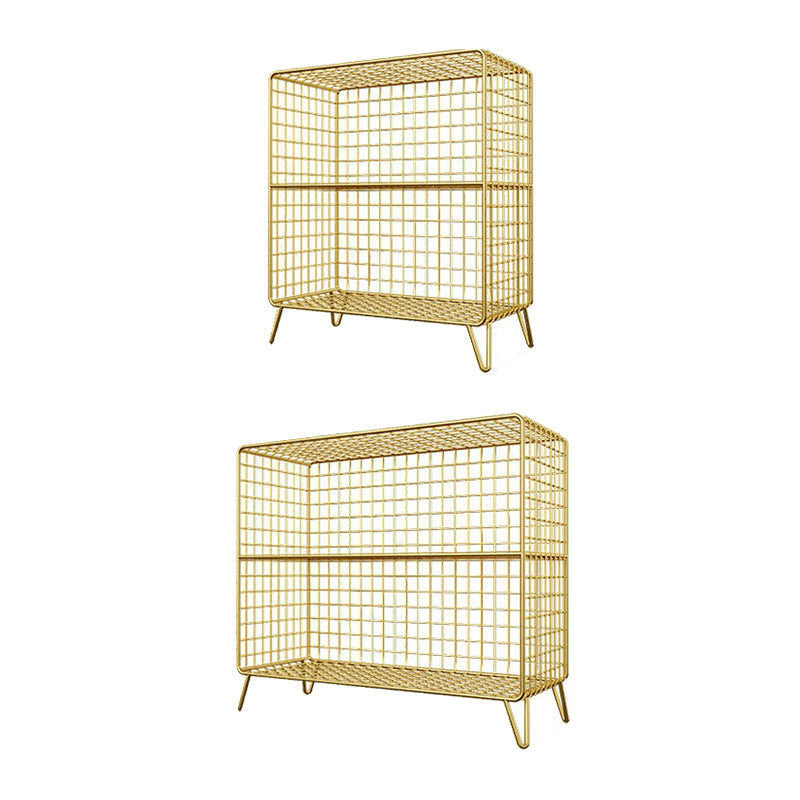 Closed Back Standard Bookshelf Metal Shelves Included Bookcase