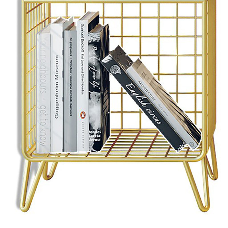 Closed Back Standard Bookshelf Metal Shelves Included Bookcase