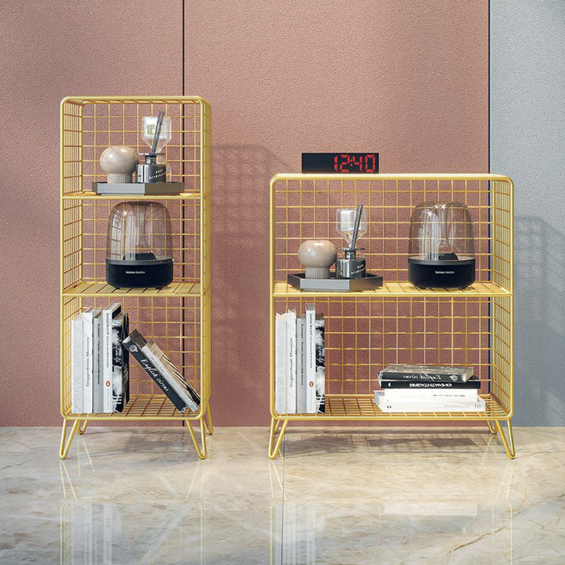 Closed Back Standard Bookshelf Metal Shelves Included Bookcase