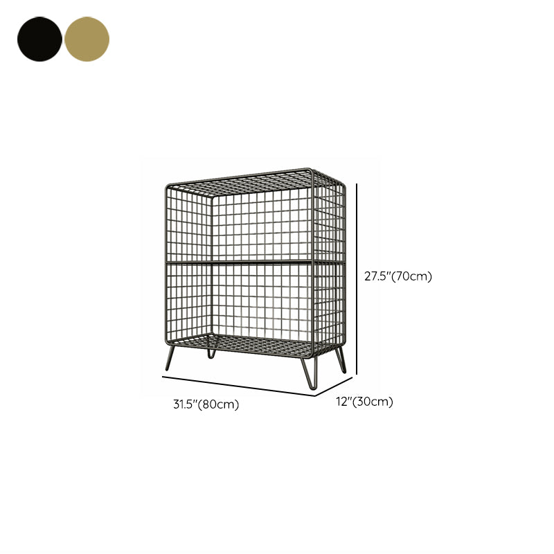 Closed Back Standard Bookshelf Metal Shelves Included Bookcase