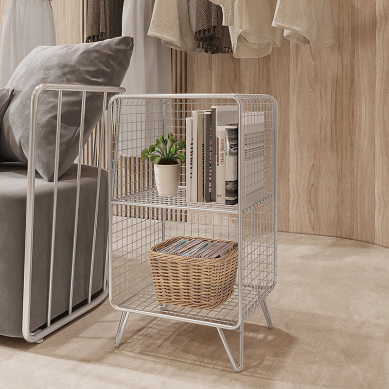 Metal Closed Back Standard Bookshelf Modern Style Bookcase with Shelves Clearhalo 'Bookcases' 'furn' 'furn_bookcases' 'Furniture' 'Office Furniture' 6789446