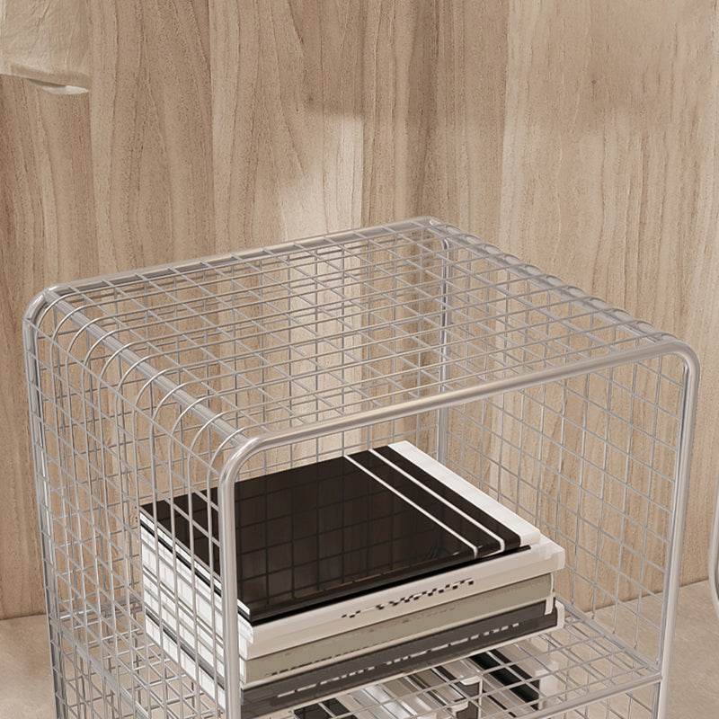 Metal Closed Back Standard Bookshelf Modern Style Bookcase with Shelves Clearhalo 'Bookcases' 'furn' 'furn_bookcases' 'Furniture' 'Office Furniture' 6789455