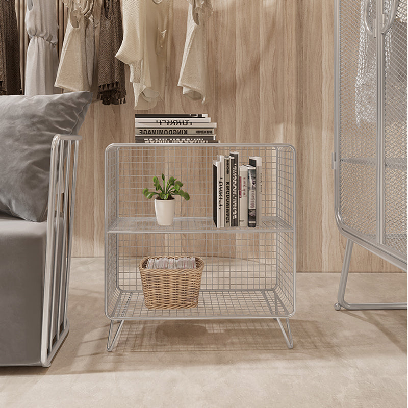 Metal Closed Back Standard Bookshelf Modern Style Bookcase with Shelves Clearhalo 'Bookcases' 'furn' 'furn_bookcases' 'Furniture' 'Office Furniture' 6789458