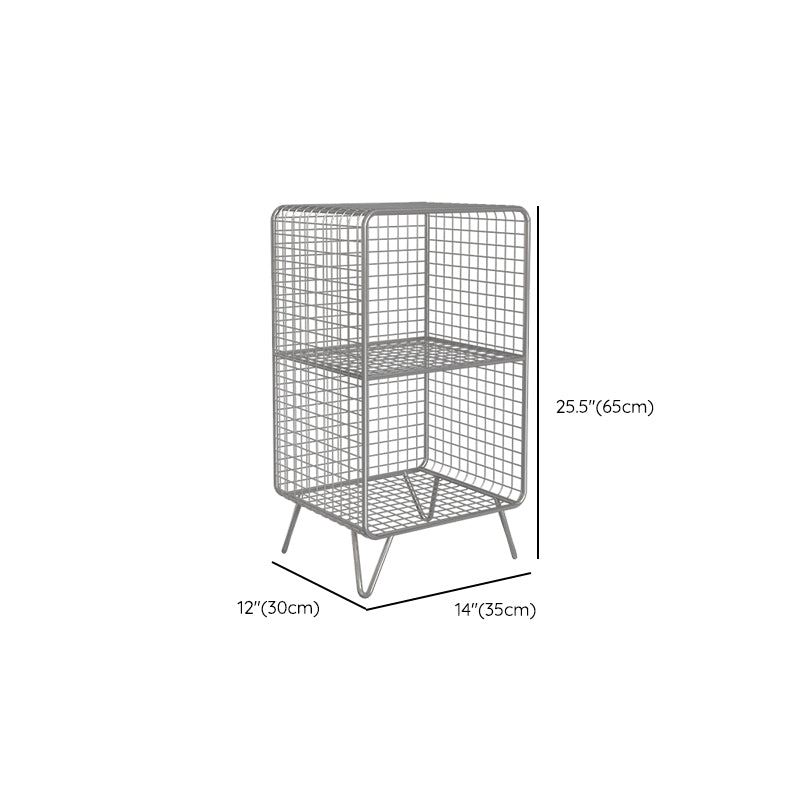 Metal Closed Back Standard Bookshelf Modern Style Bookcase with Shelves Clearhalo 'Bookcases' 'furn' 'furn_bookcases' 'Furniture' 'Office Furniture' 6789463