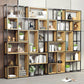 Natural Standard Bookcase Industrial Wooden Open Back Bookshelf Clearhalo 'Bookcases' 'furn' 'furn_bookcases' 'Furniture' 'Office Furniture' 6789465