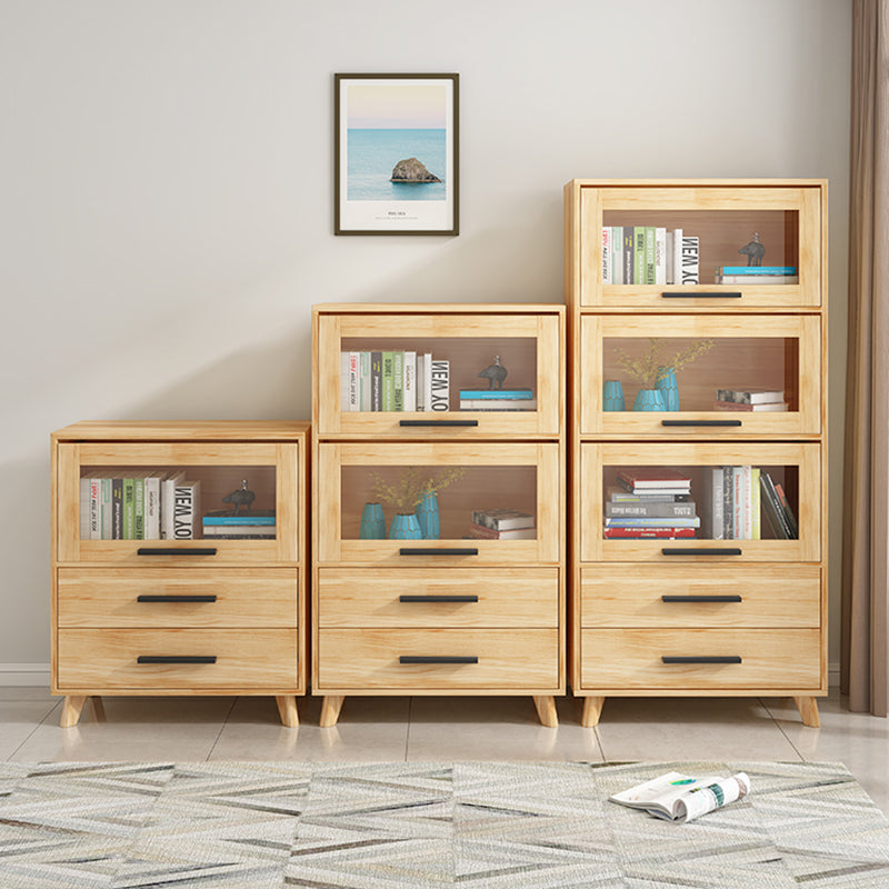 Estante de estilo moderno estantería de madera estándar en marrón