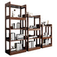 Modern Open Back Standard Bookshelf Wooden Bookcase With Shelves Clearhalo 'Bookcases' 'furn' 'furn_bookcases' 'Furniture' 'Office Furniture' 6789539