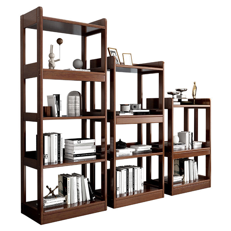 Modern Open Back Standard Bookshelf Wooden Bookcase With Shelves Clearhalo 'Bookcases' 'furn' 'furn_bookcases' 'Furniture' 'Office Furniture' 6789539