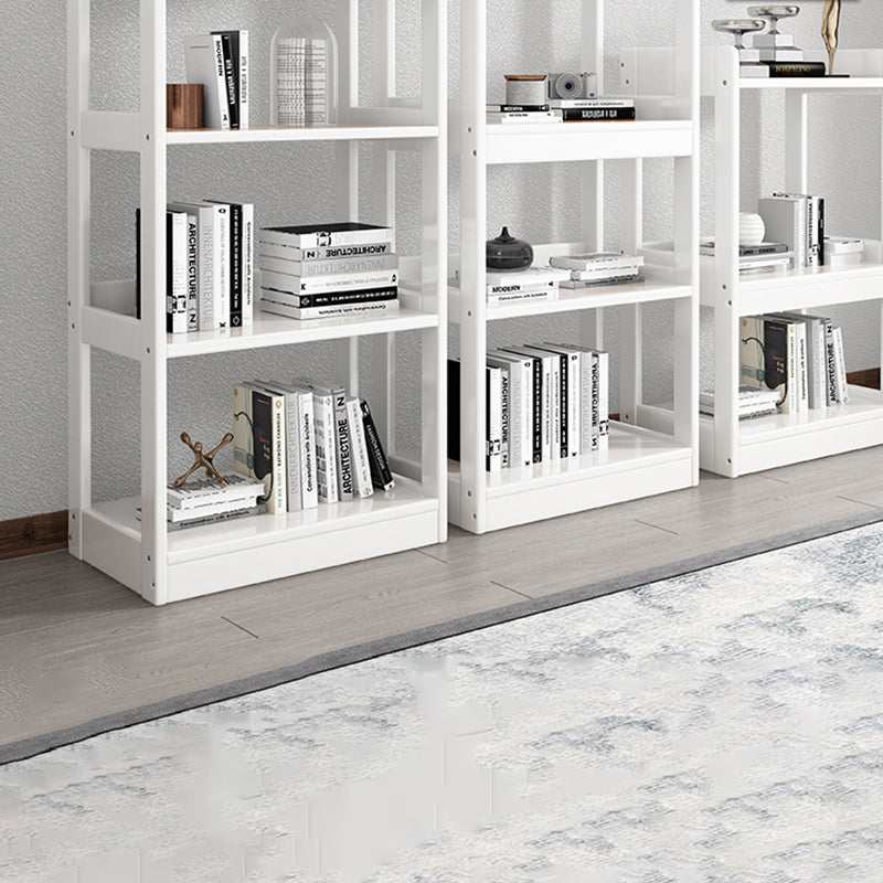 Modern Open Back Standard Bookshelf Wooden Bookcase With Shelves Clearhalo 'Bookcases' 'furn' 'furn_bookcases' 'Furniture' 'Office Furniture' 6789542
