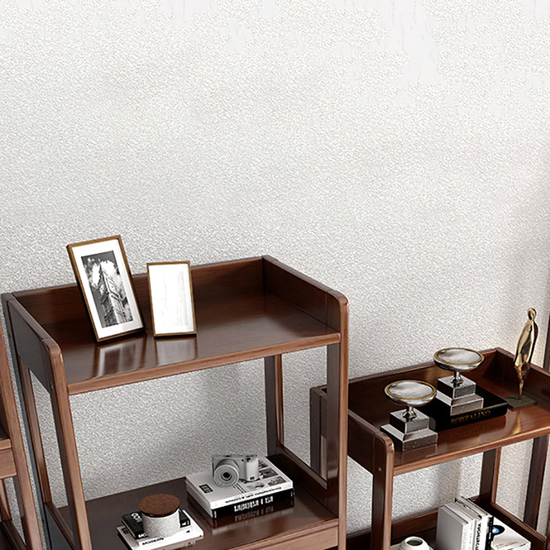 Modern Open Back Standard Bookshelf Wooden Bookcase With Shelves Clearhalo 'Bookcases' 'furn' 'furn_bookcases' 'Furniture' 'Office Furniture' 6789546