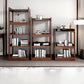 Modern Open Back Standard Bookshelf Wooden Bookcase With Shelves Clearhalo 'Bookcases' 'furn' 'furn_bookcases' 'Furniture' 'Office Furniture' 6789550