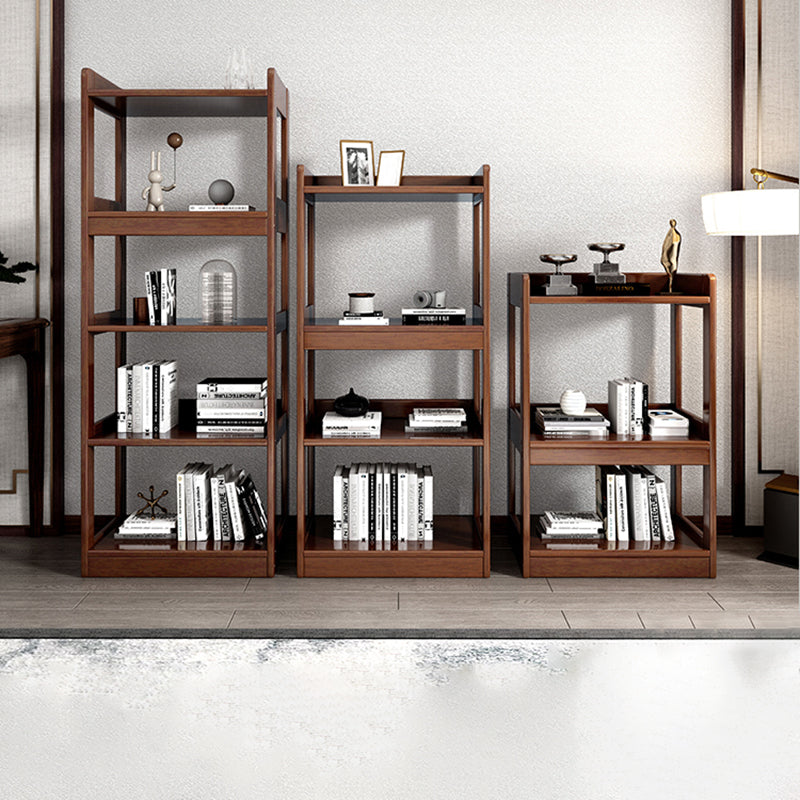 Modern Open Back Standard Bookshelf Wooden Bookcase With Shelves Clearhalo 'Bookcases' 'furn' 'furn_bookcases' 'Furniture' 'Office Furniture' 6789550
