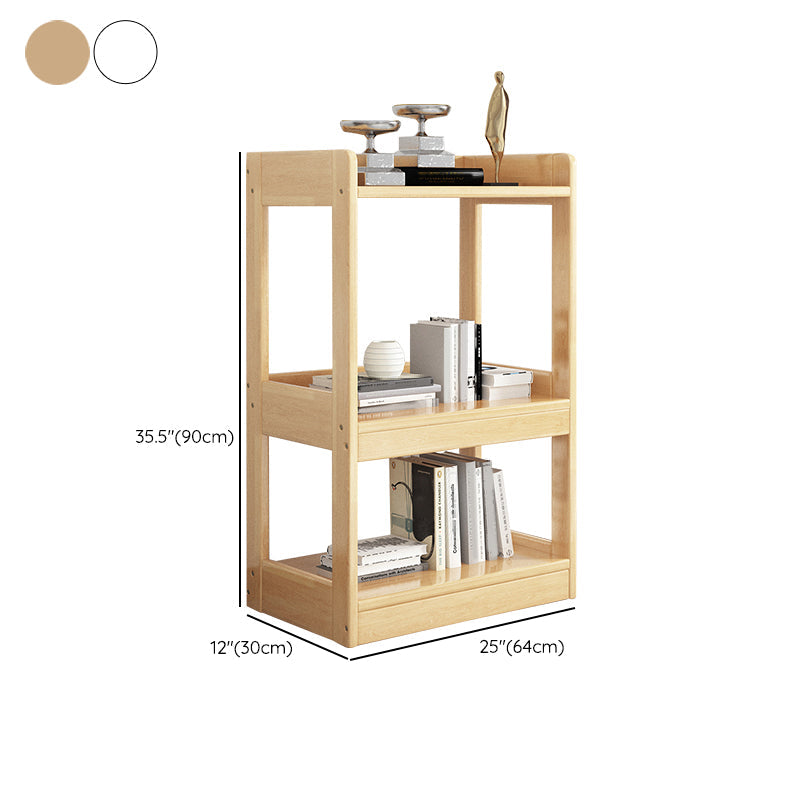 Modern Open Back Standard Bookshelf Wooden Bookcase With Shelves Clearhalo 'Bookcases' 'furn' 'furn_bookcases' 'Furniture' 'Office Furniture' 6789553