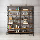 Modern Style Open Back Bookshelf Standard Metal Bookcase in Black 55.1"L x 11.8"W x 82.7"H Clearhalo 'Bookcases' 'furn' 'furn_bookcases' 'Furniture' 'Office Furniture' 6789561