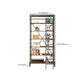 Modern Style Open Back Bookshelf Standard Metal Bookcase in Black Clearhalo 'Bookcases' 'furn' 'furn_bookcases' 'Furniture' 'Office Furniture' 6789573