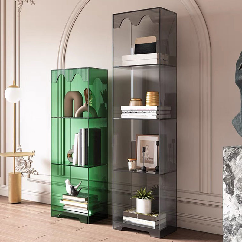 Modern Style Closed Back Book Shelf Standard Acrylic Bookcase for Study Room