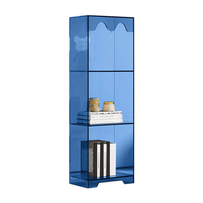 Modern Style Closed Back Book Shelf Standard Acrylic Bookcase for Study Room
