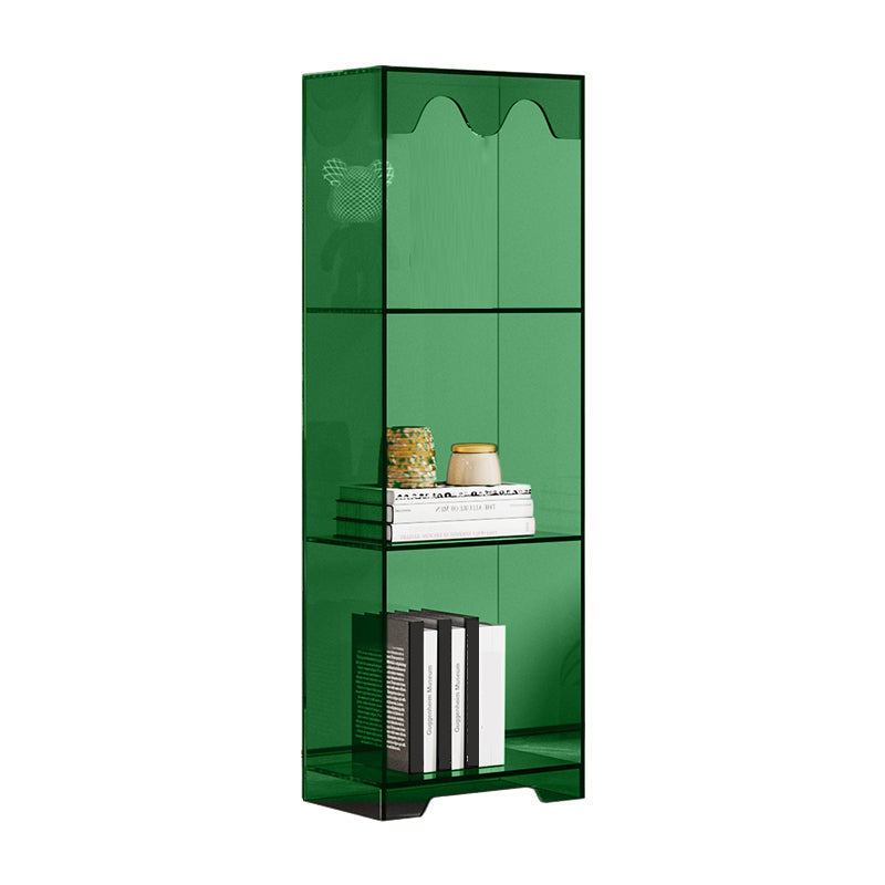 Modern Style Closed Back Book Shelf Standard Acrylic Bookcase for Study Room