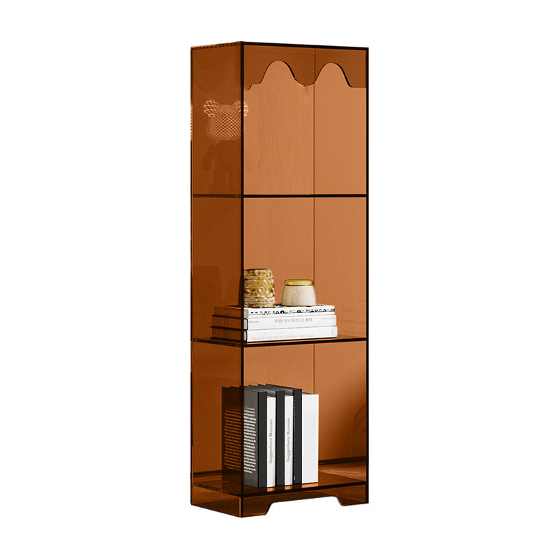 Modern Style Closed Back Book Shelf Standard Acrylic Bookcase for Study Room
