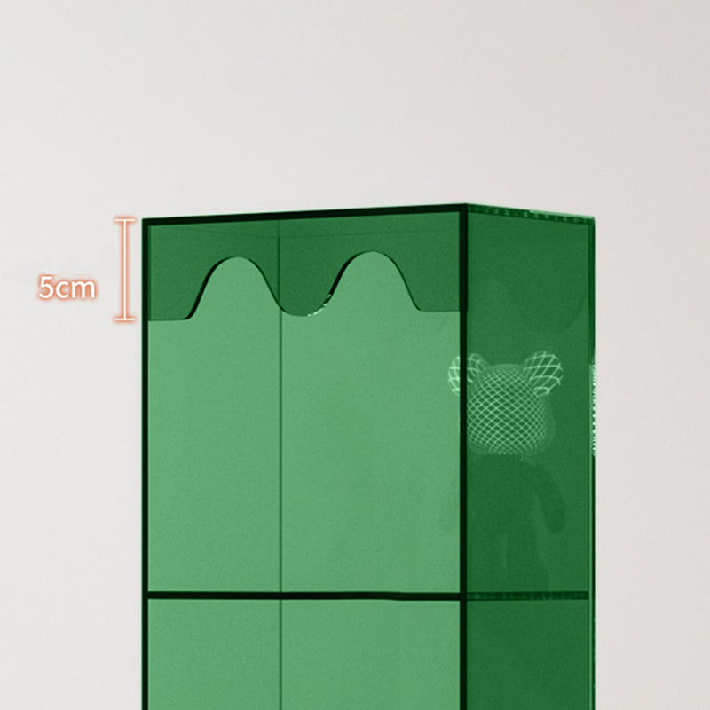 Modern Style Closed Back Book Shelf Standard Acrylic Bookcase for Study Room