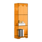 Modern Style Closed Back Book Shelf Standard Acrylic Bookcase for Study Room