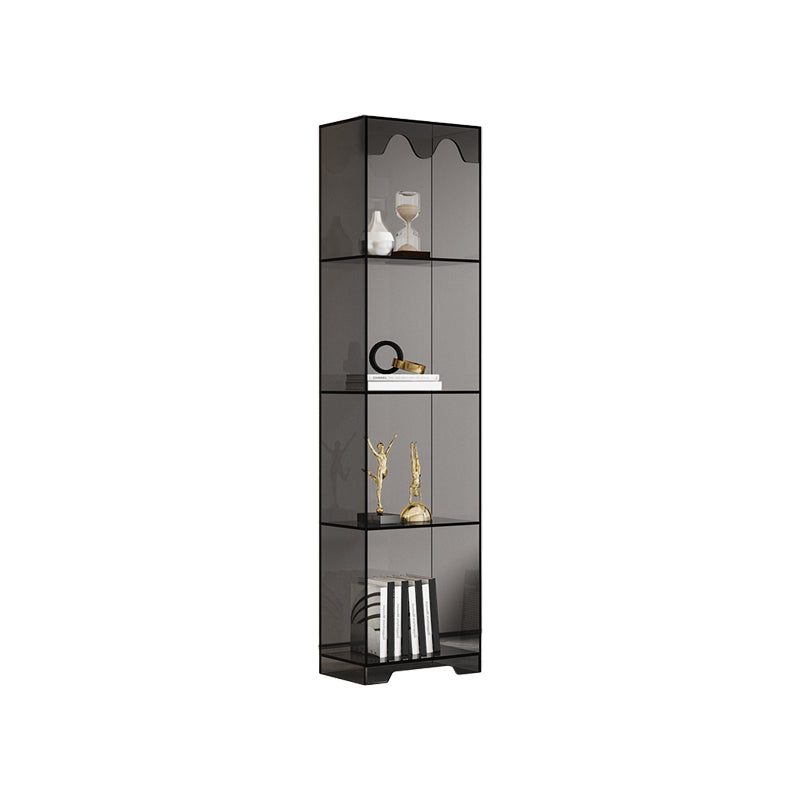 Modern Style Closed Back Book Shelf Standard Acrylic Bookcase for Study Room