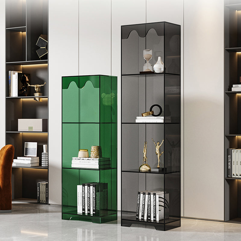 Modern Style Closed Back Book Shelf Standard Acrylic Bookcase for Study Room
