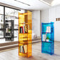 Modern Style Closed Back Bookshelf Standard Acrylic Bookcase with Rectangular Shelves